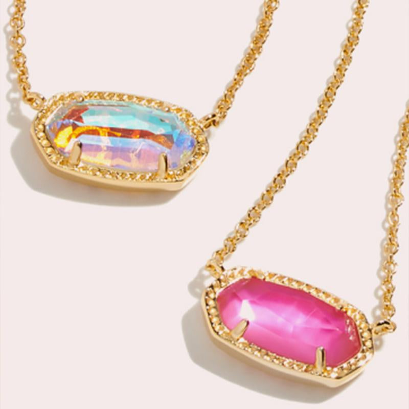 2024 Kendrascott Elisa Women'S Pendant Necklace, Gold Plated Fashion Jewelry, Perfect Accessory for Celebrations or an Exquisite Christams Gift for the Special Woman in Your Life Kendra Scott Necklace