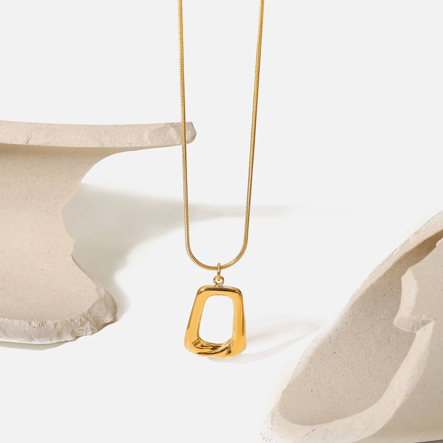 Trapezoid Shape Necklace 