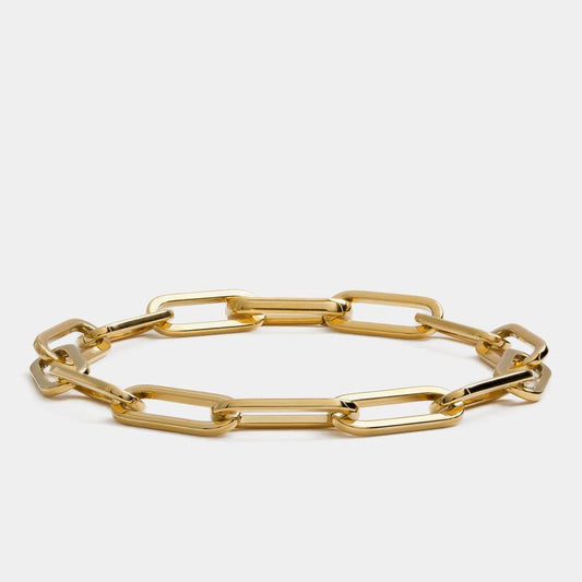 Gold Paperclip Bracelet