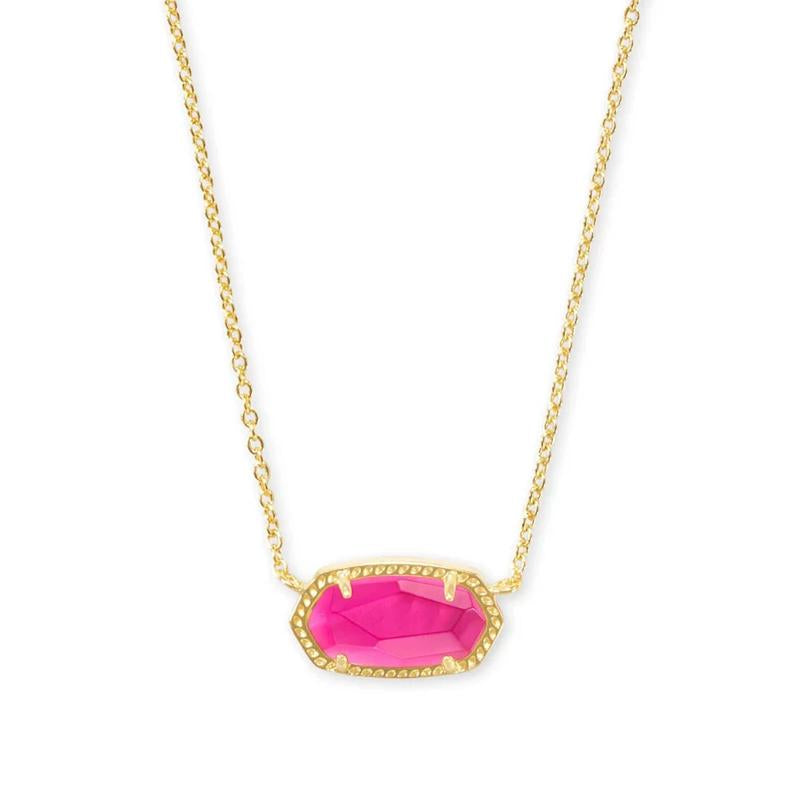 2024 Kendrascott Elisa Women'S Pendant Necklace, Gold Plated Fashion Jewelry, Perfect Accessory for Celebrations or an Exquisite Christams Gift for the Special Woman in Your Life Kendra Scott Necklace