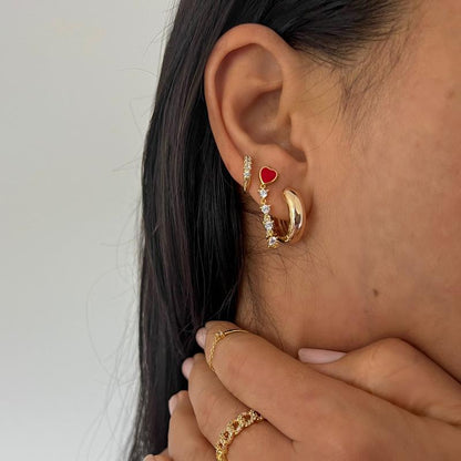 Lola Gold Hoops Earrings