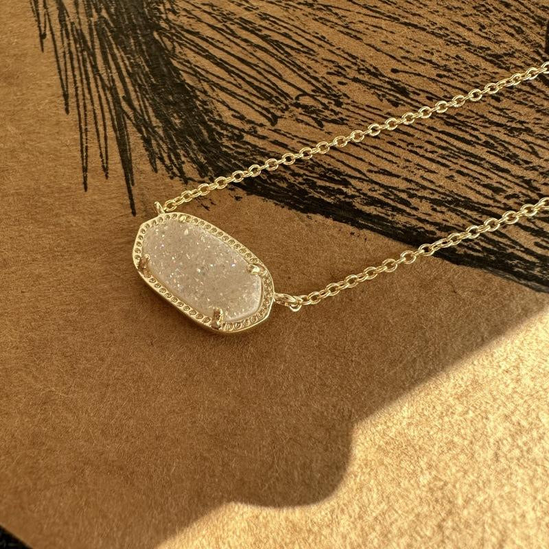 2024 Kendrascott Elisa Women'S Pendant Necklace, Gold Plated Fashion Jewelry, Perfect Accessory for Celebrations or an Exquisite Christams Gift for the Special Woman in Your Life Kendra Scott Necklace